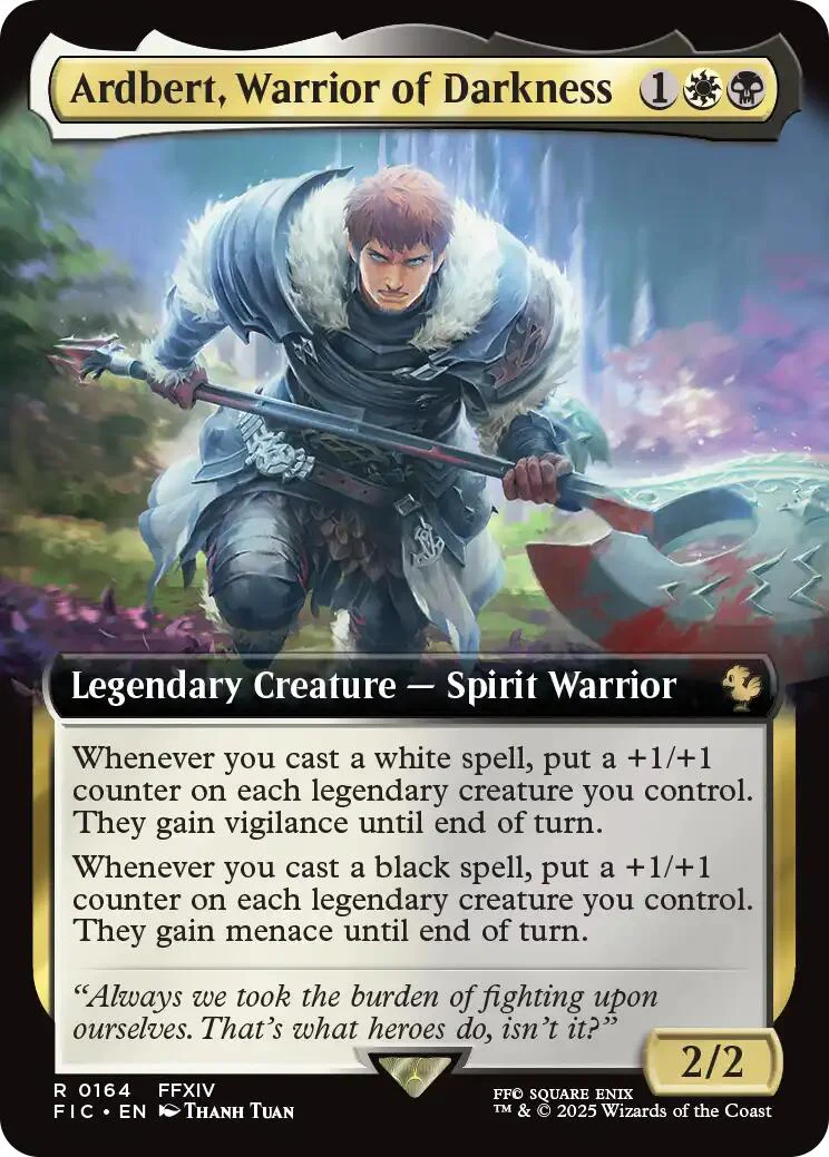 Ardbert, Warrior of Darkness (Extended Art) [FIC - 164]