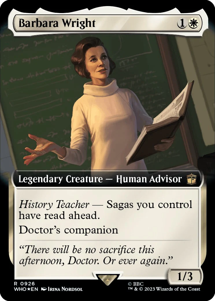 Barbara Wright (Extended Art) (Surge Foil) [WHO - 926]