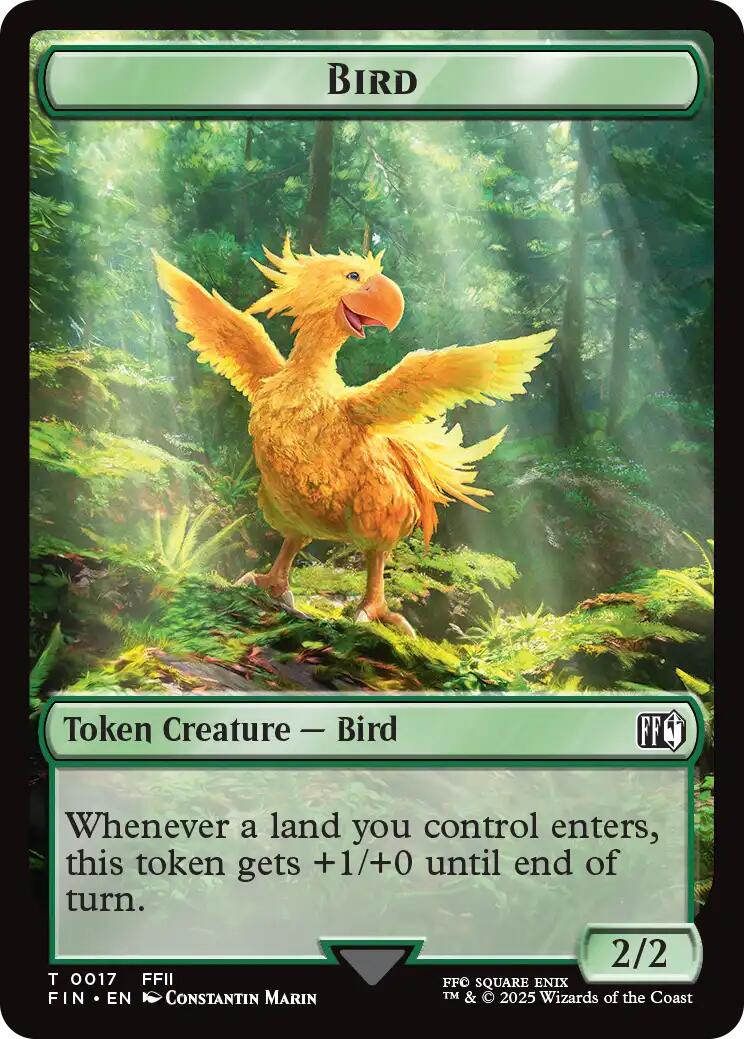 Bird (0017) // Wizard (0015) Double-Sided Token [FIN - 17 // 15]