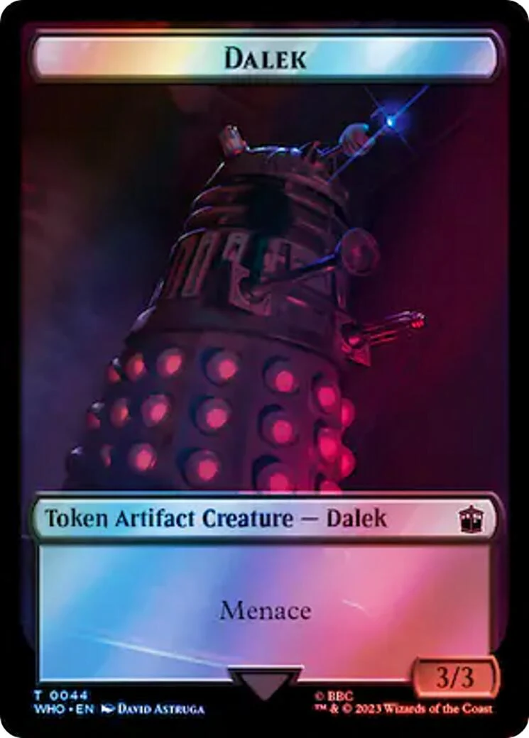 Dalek // Cyberman Double-Sided Token (Surge Foil) [WHO - 44 // 56]