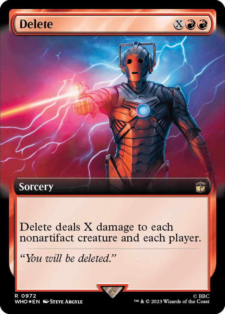Delete (Extended Art) (Surge Foil) [WHO - 972]
