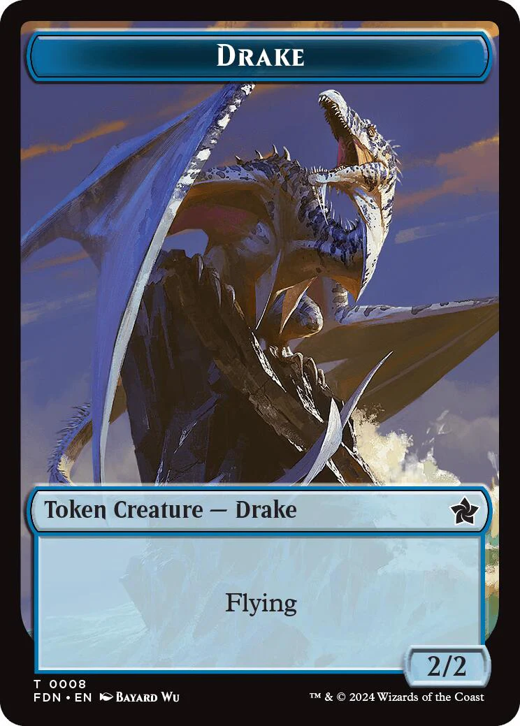 Drake // Goblin Doubled-Sided Token [FDN - 8 // 18]