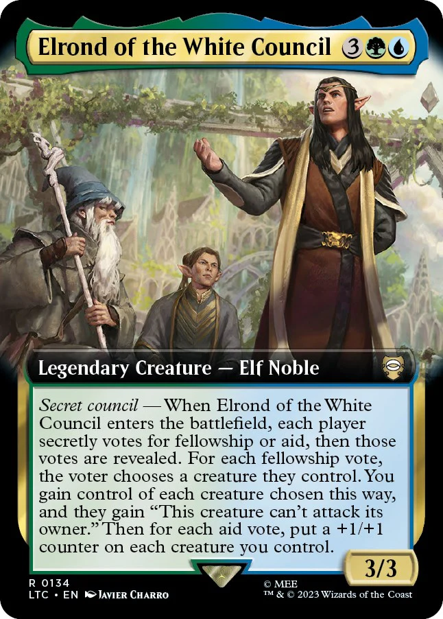 Elrond of the White Council (Extended Art) [LTC - 134]