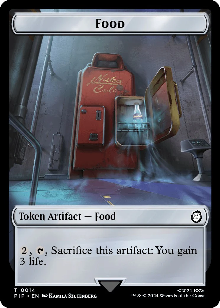 Food (0014) // Soldier (0010) Double-Sided Token [PIP - 14 // 10]