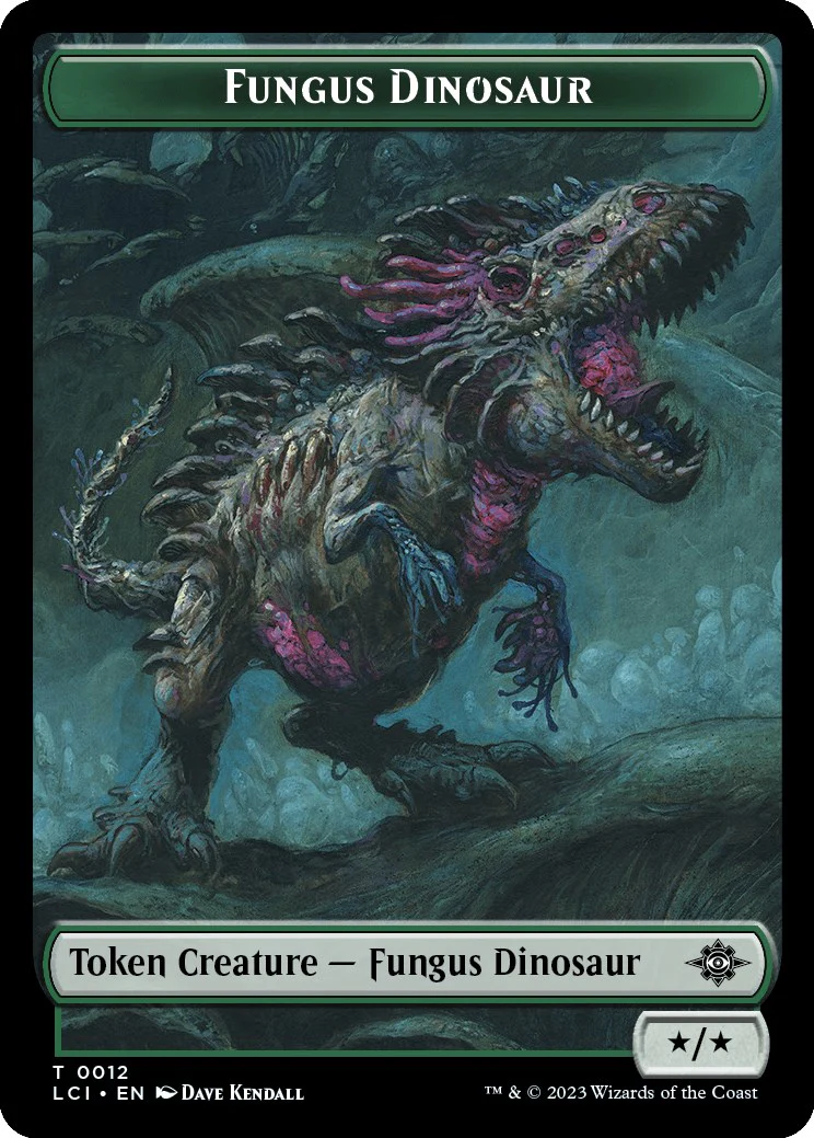 Fungus Dinosaur // Vampire Demon Double-Sided Token [LCI - 12 // 15]