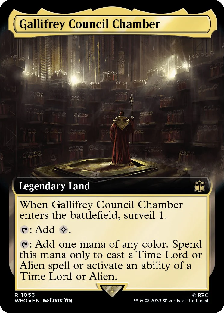 Gallifrey Council Chamber (Extended Art) (Surge Foil) [WHO - 1053]