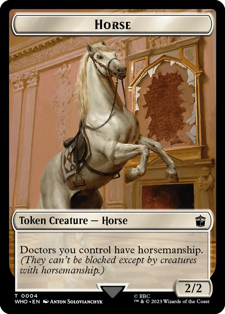 Horse // Cyberman Double-Sided Token [WHO - 4 // 24]