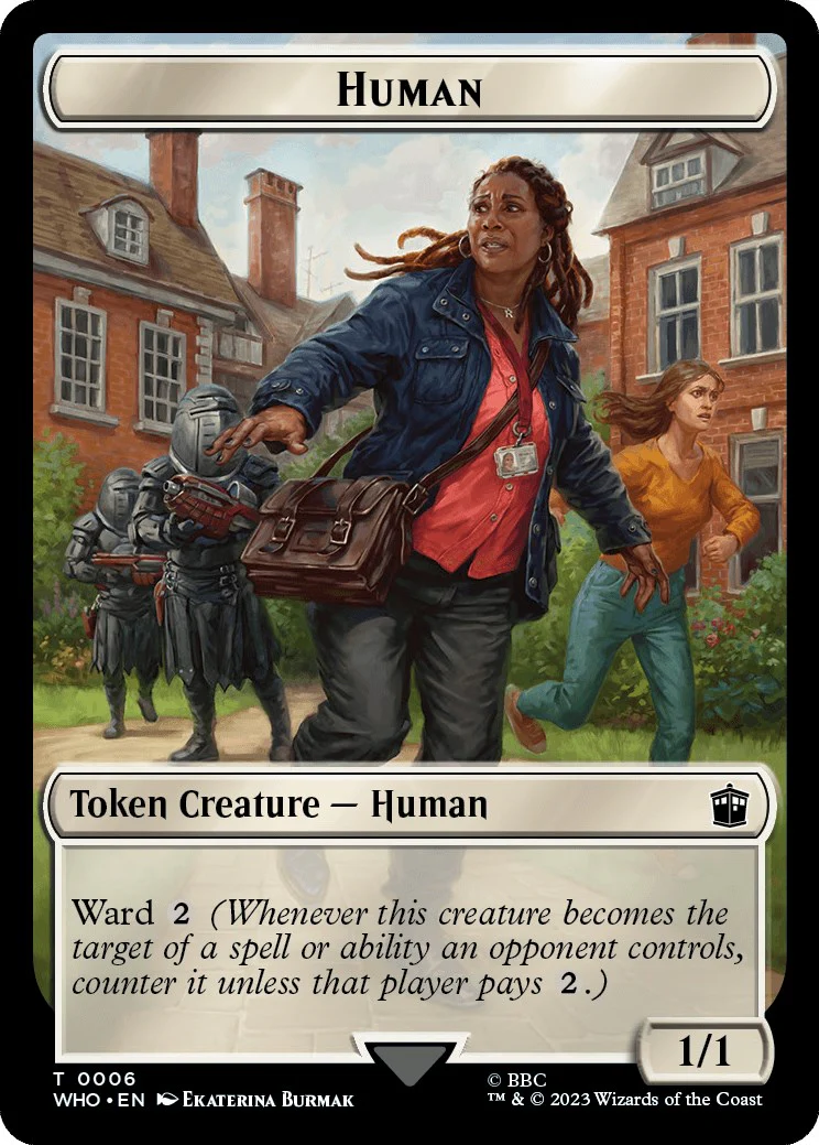 Human (0006) // Cyberman Double-Sided Token [WHO - 6 // 24]