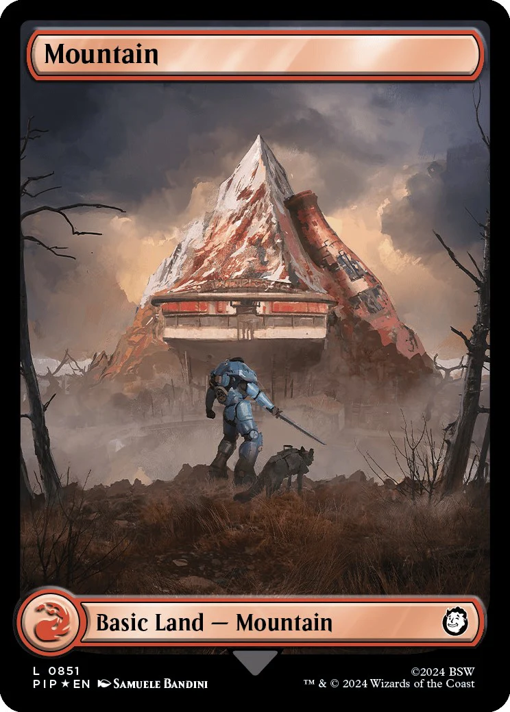 Mountain (0851) (Surge Foil) [PIP - 851]