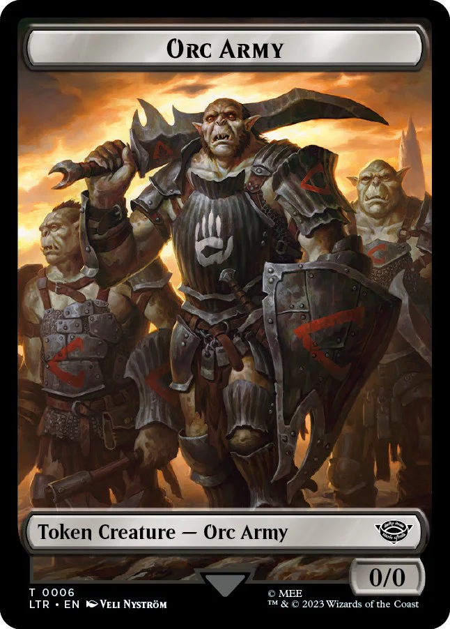 Orc Army (0006) // Food (0010) Double-Sided Token [LTR - 6 // 10]