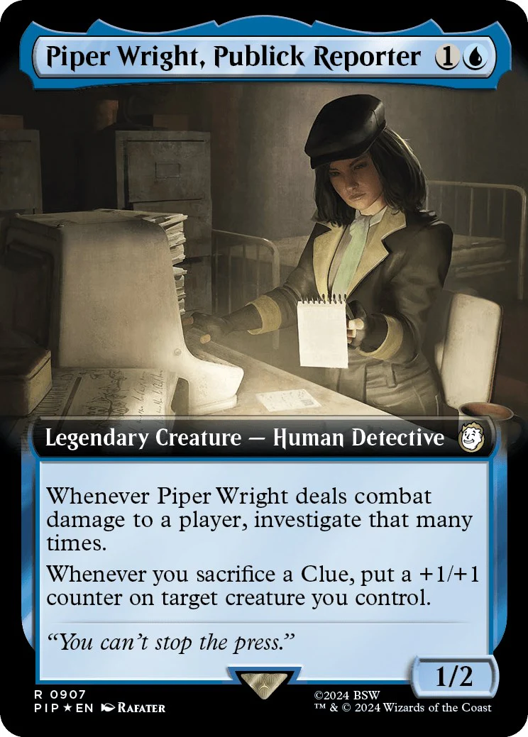 Piper Wright, Publick Reporter (Extended Art) (Surge Foil) [PIP - 907]