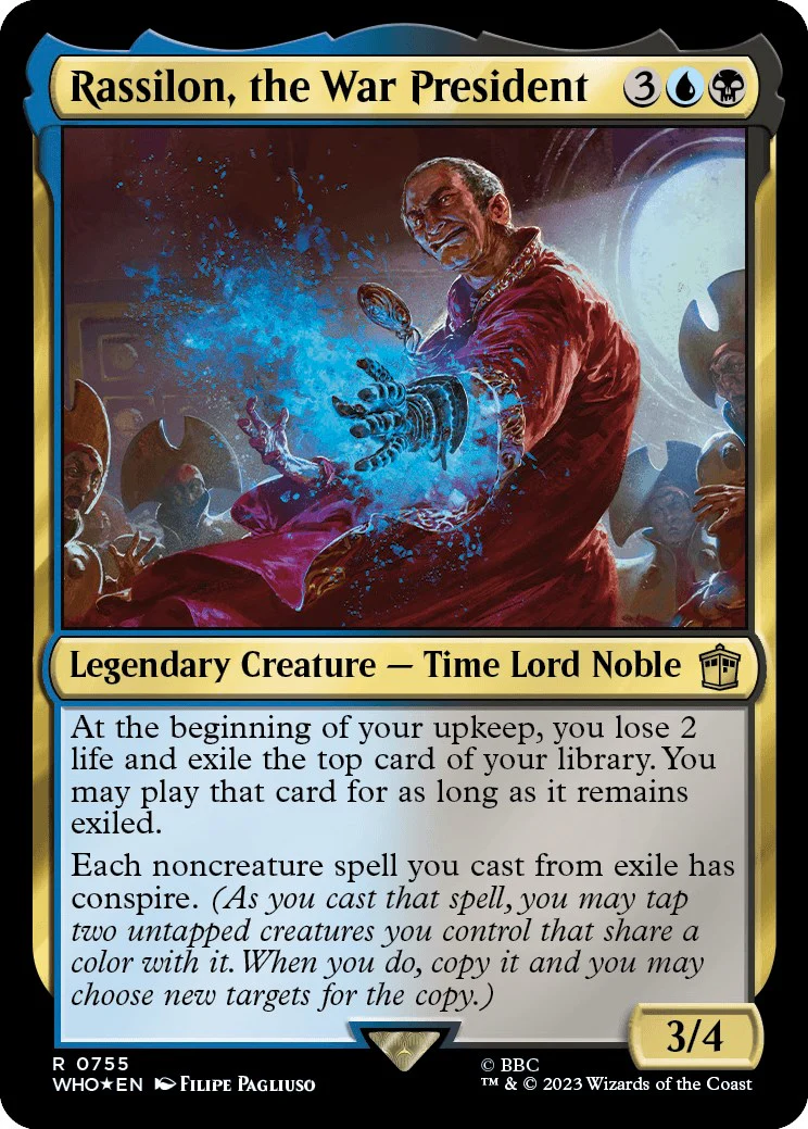 Rassilon, the War President (Surge Foil) [WHO - 755]