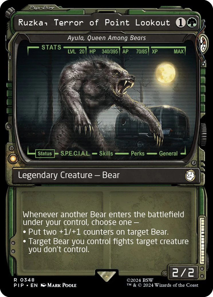 Ruzka, Terror of Point Lookout - Ayula, Queen Among Bears (Showcase) [PIP - 348]