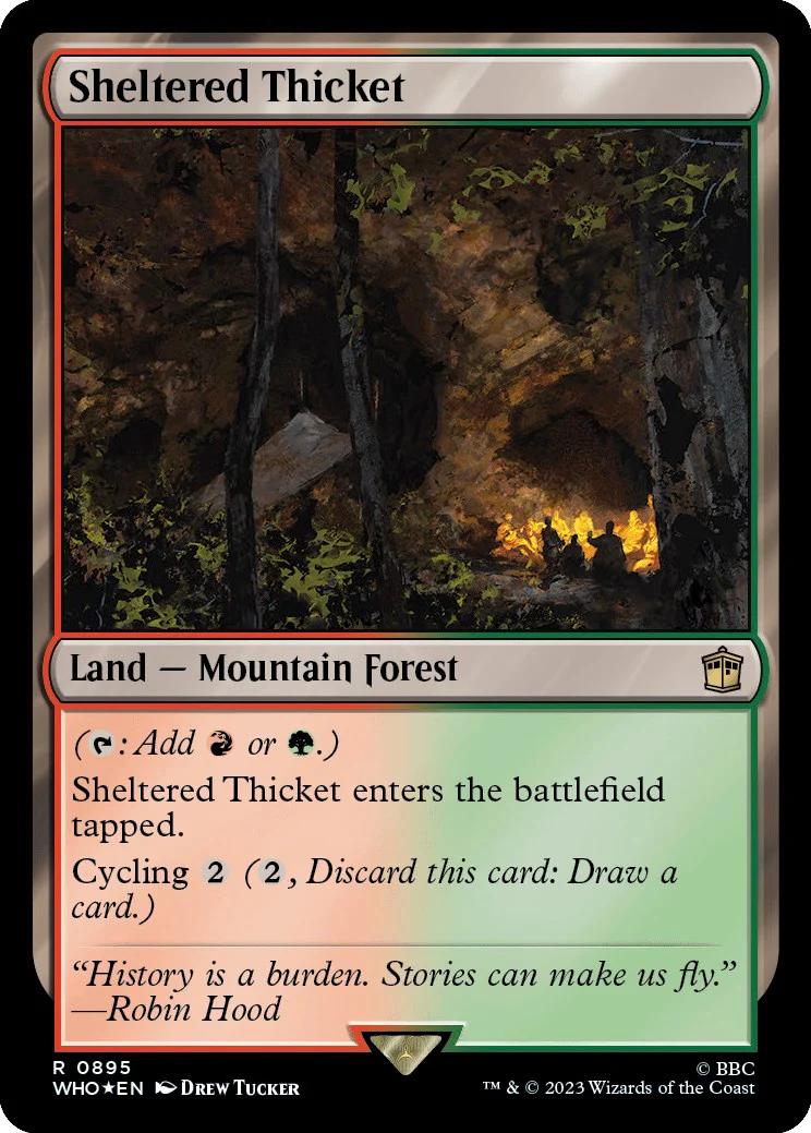 Sheltered Thicket (Surge Foil) [WHO - 895]