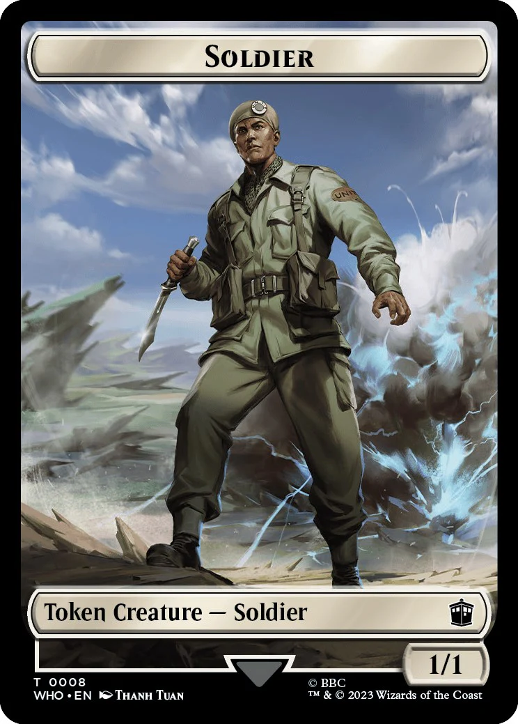 Soldier // Treasure (0028) Double-Sided Token [WHO - 8 // 28]