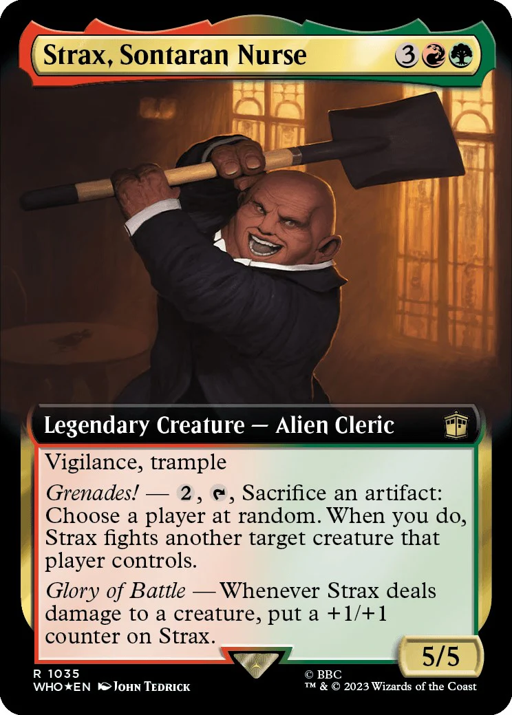 Strax, Sontaran Nurse (Extended Art) (Surge Foil) [WHO - 1035]