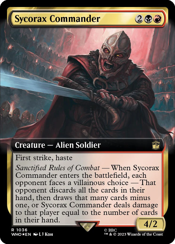 Sycorax Commander (Extended Art) (Surge Foil) [WHO - 1036]