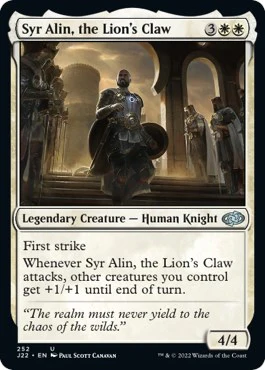 Syr Alin, the Lion's Claw [J22 - 252]