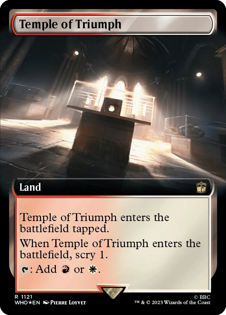 Temple of Triumph (Extended Art) (Surge Foil) [WHO - 1121]