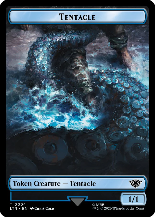 Tentacle // Food (0011) Double-Sided Token [LTR - 4 // 11]