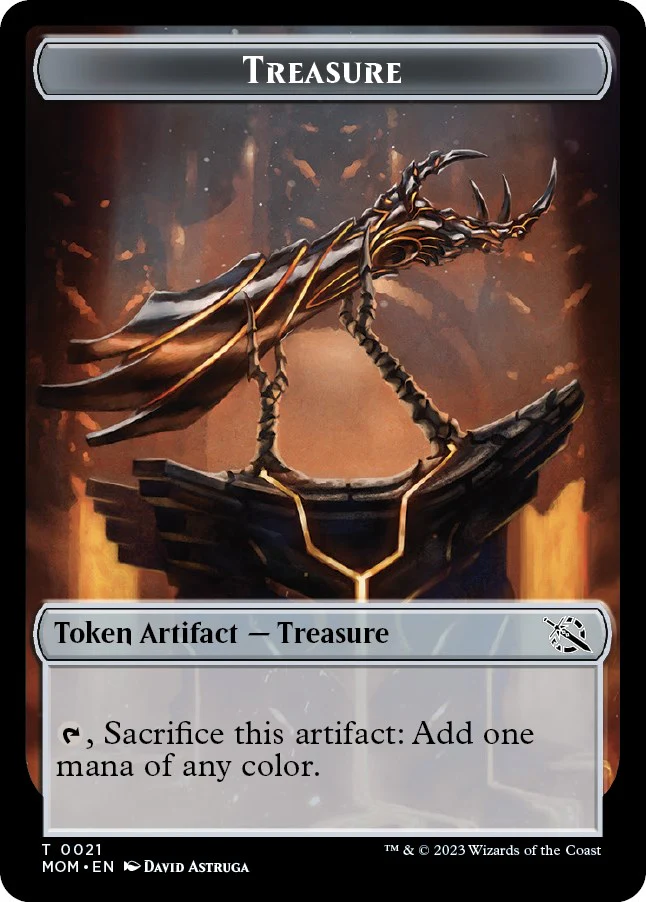 Treasure (0021) // Thopter Double-Sided Token [MOM - 21 // 19]