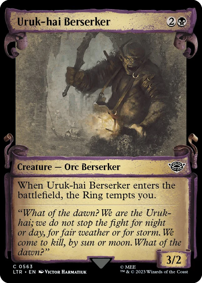 Uruk-hai Berserker (Showcase Scrolls) [LTR - 563]